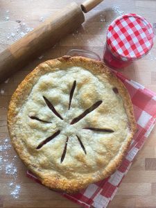 Finding Community in Food Strawberry Rhubarb Pie